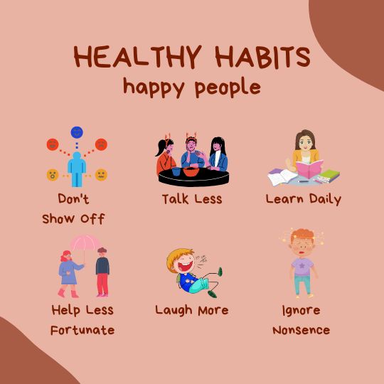 healthy habits happy people